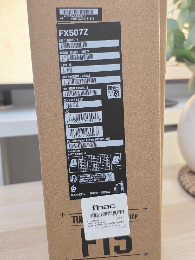 Asus Gaming FX507Z 16/512 Black - 2