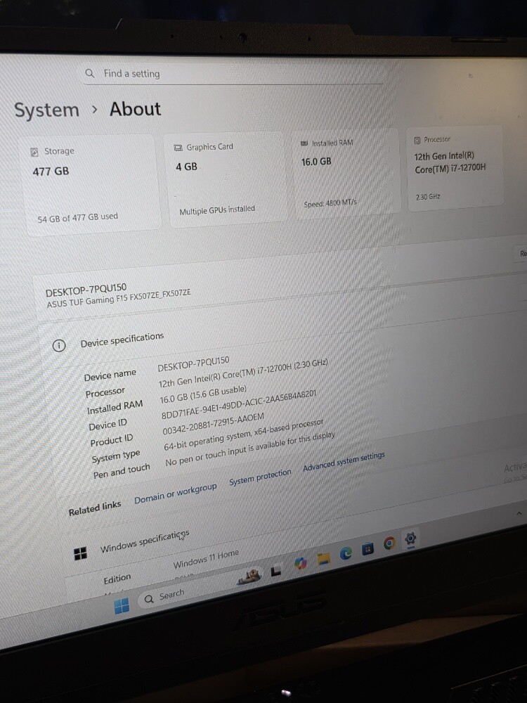 Asus Gaming FX507Z 16/512 Black - 6