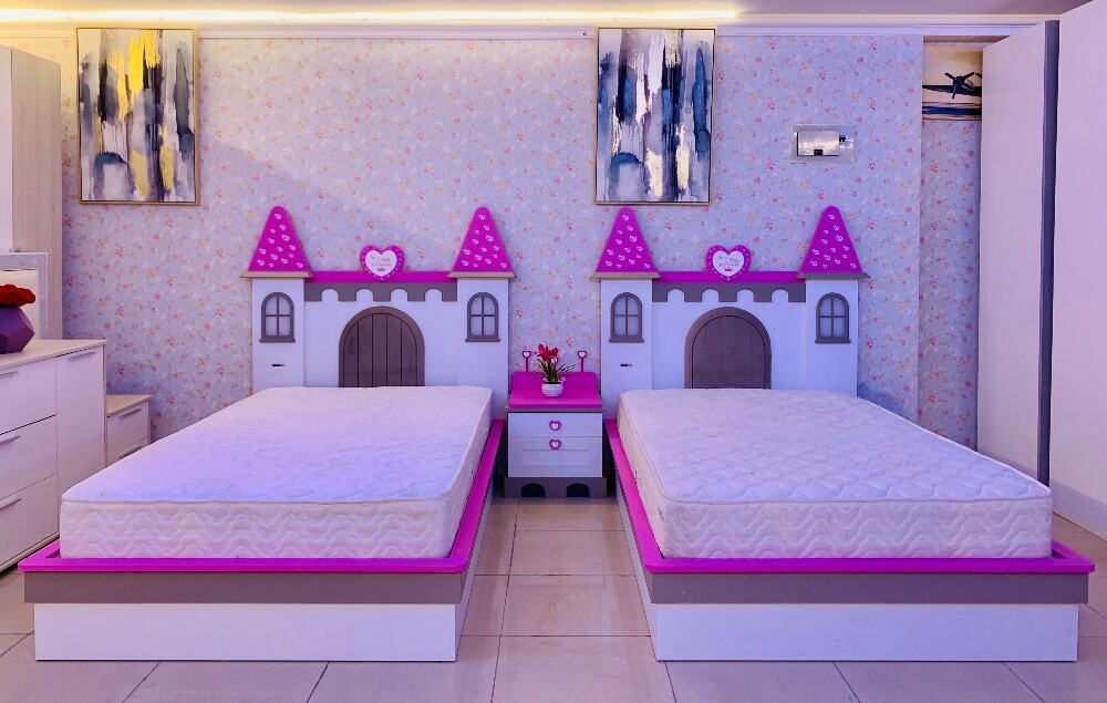 2 SINGLE BED WITH MATTRESS. - 3