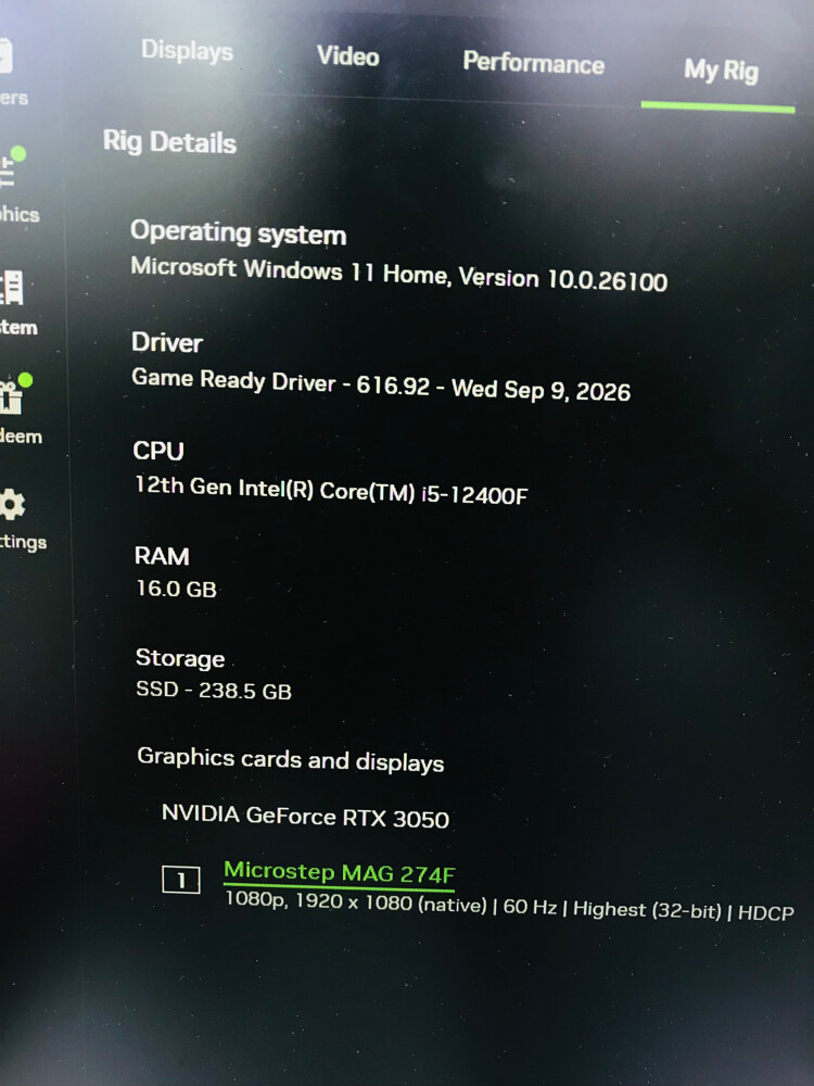 Gaming pc rtx3050 - 8