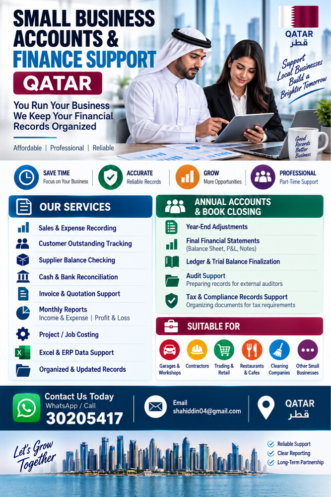Accounts & Finance Support – Qatar - 1