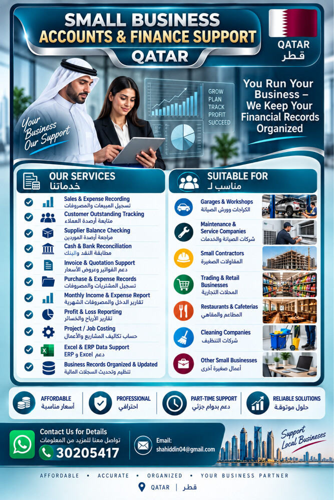 Accounts & Finance Support – Qatar - 2