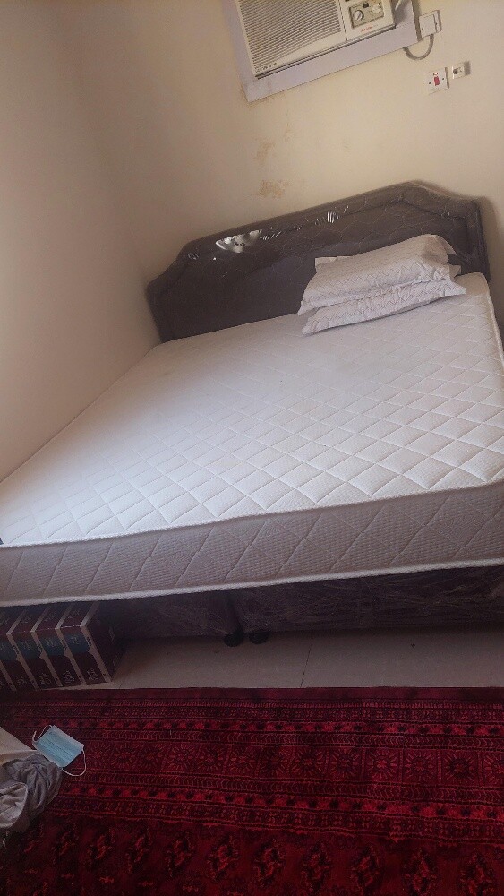 double bed with mattress - 1