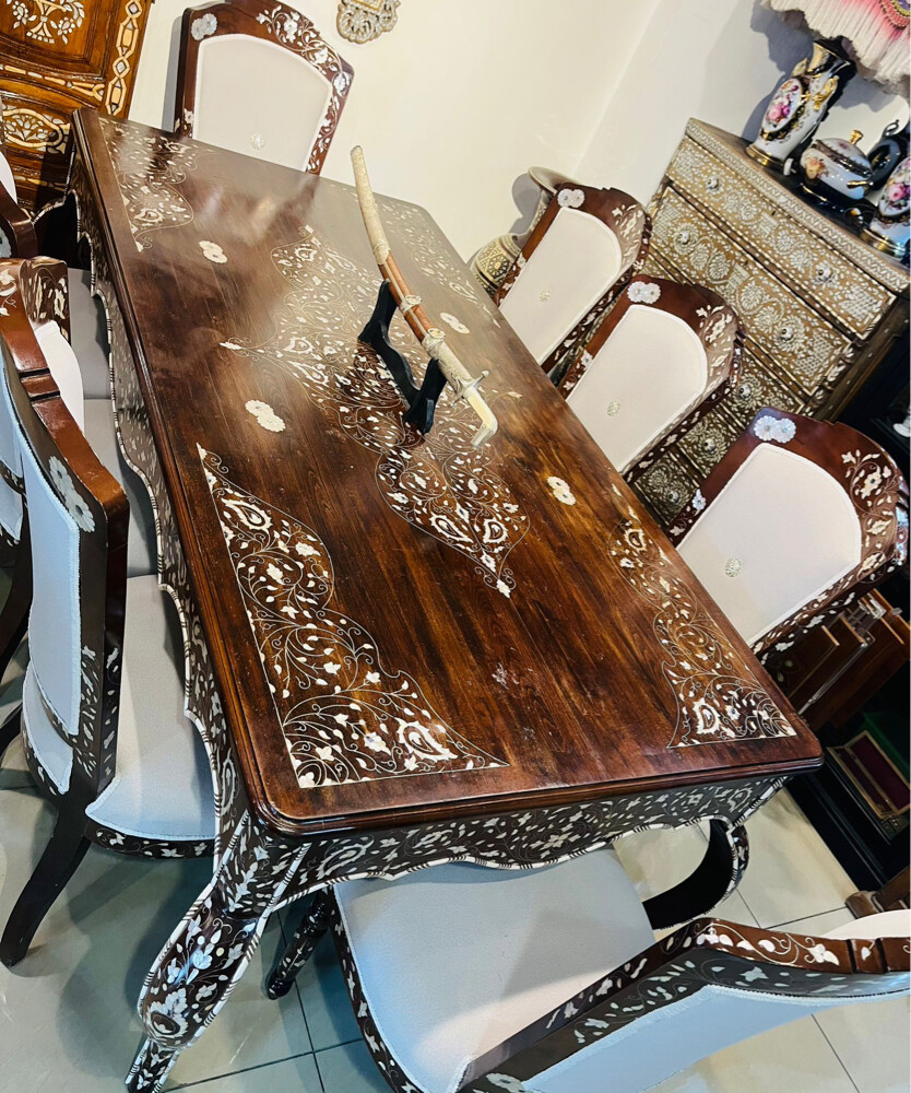طاولة طعام شرقية فاخرة  - 3