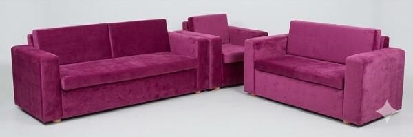 Good condition pink sofa - 4