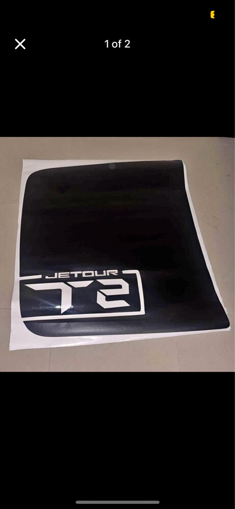 Jetour t2 bonnet sticker - 4