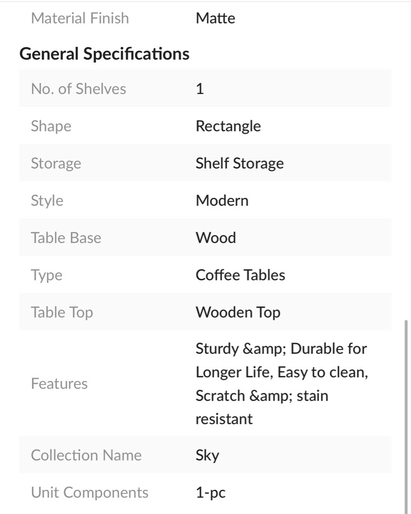 Coffee Table  - 10