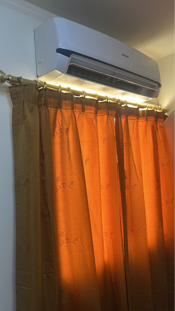 curtains with rod - 1