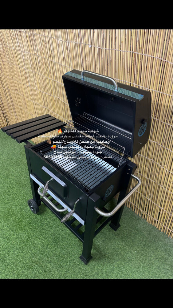 Charcoal Grill with Lid - 2