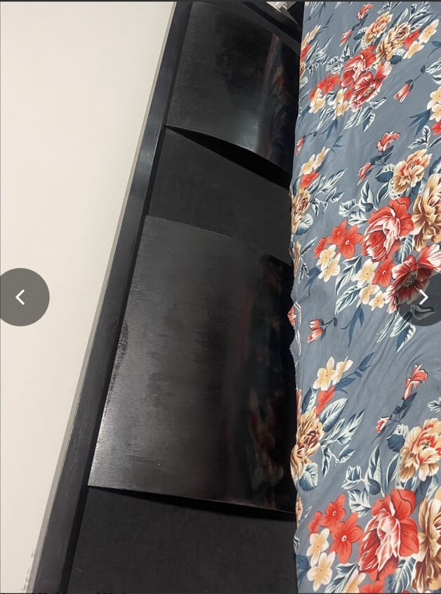 IKEA bed set black with mattress - 4