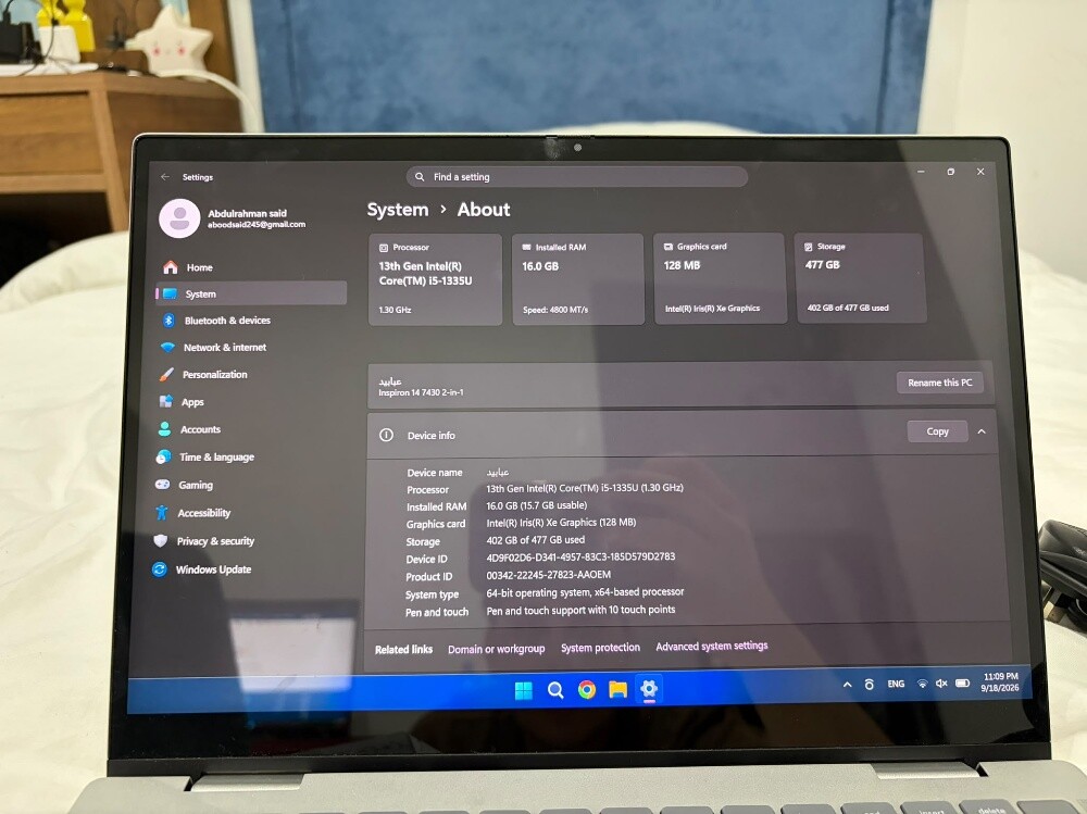 Dell inspiron Laptop for sale - 4