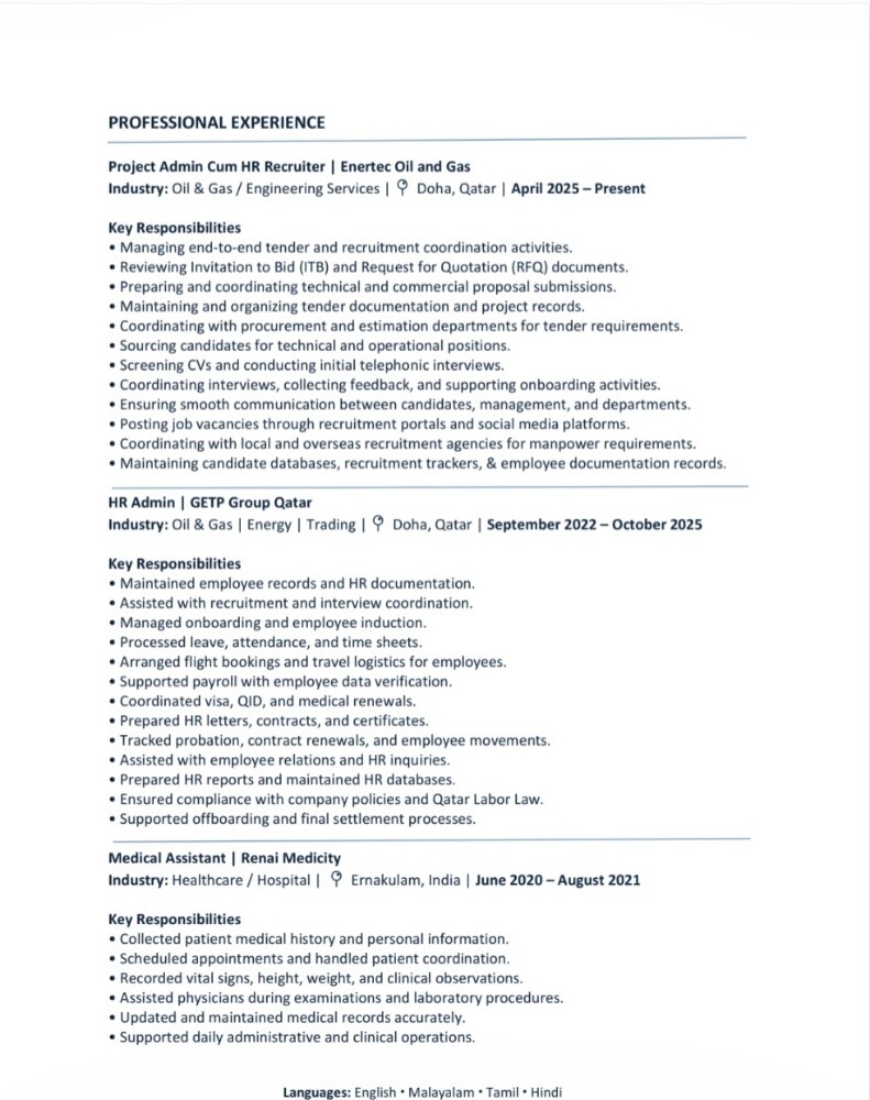 project admin, HR recruiter, HR adm - 2