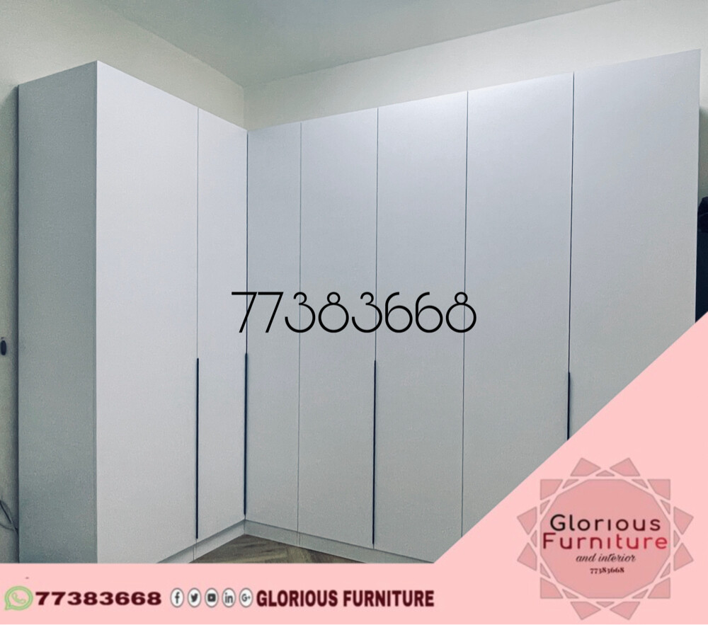 Bedroom, wardrobe, tv design, bed - 9