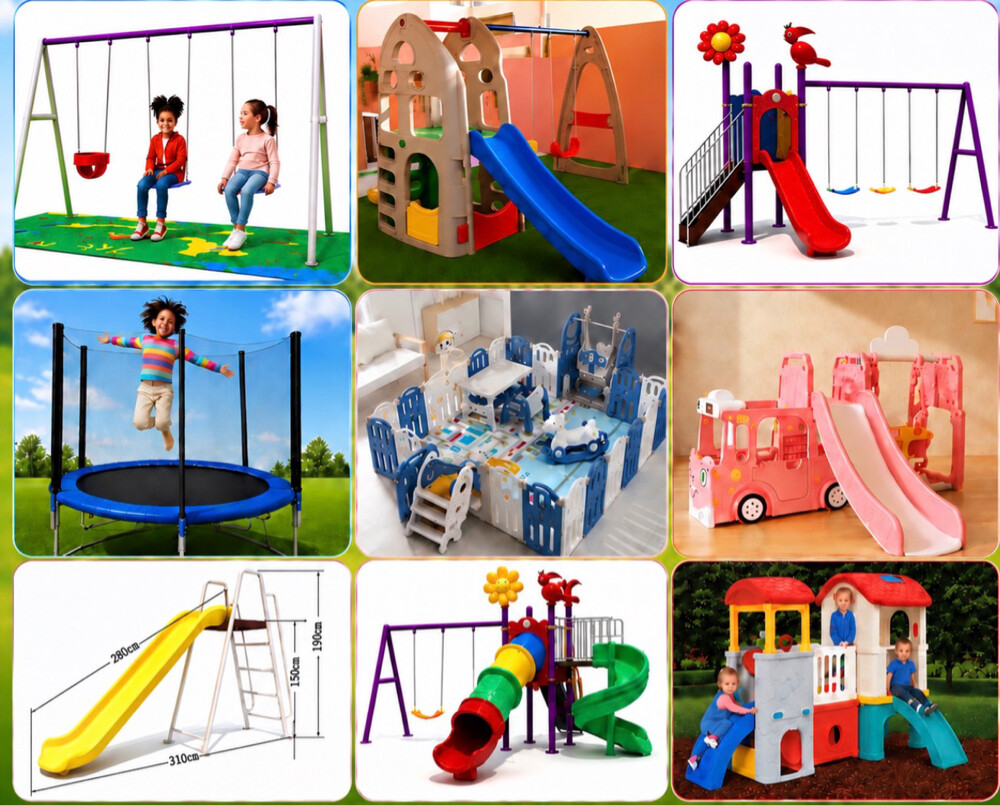 outdoor swings and slides - 1