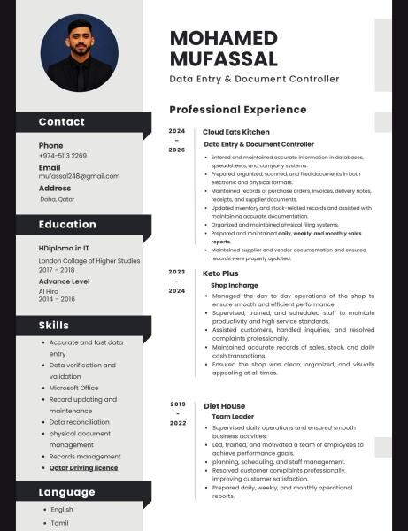 Data Entry and Document controller - 1