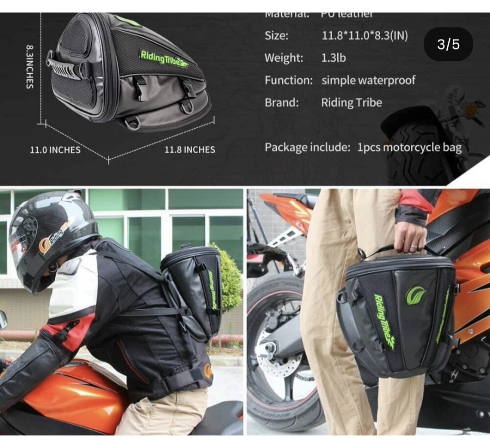 Motorbike fixable hand carry bag - 3