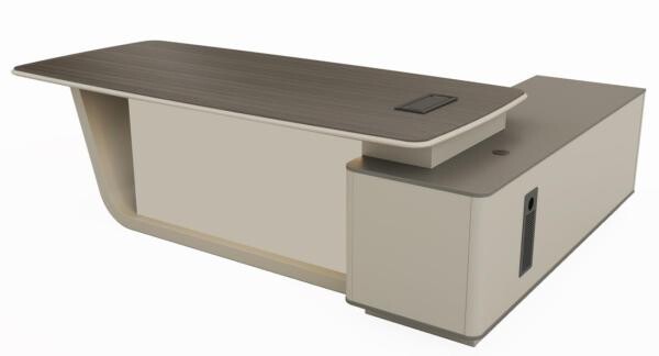 OFFICE LUXURY L-SHAPE OFFICE DESK - 2