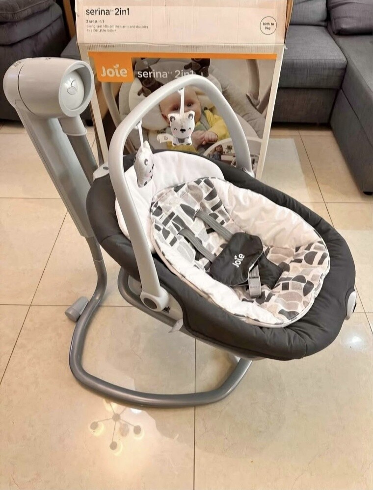 Joie Serina 2-in-1 Baby Swing & Roc - 1