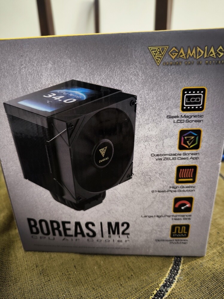 cpu fan lcd screen GAMDIAS - 1
