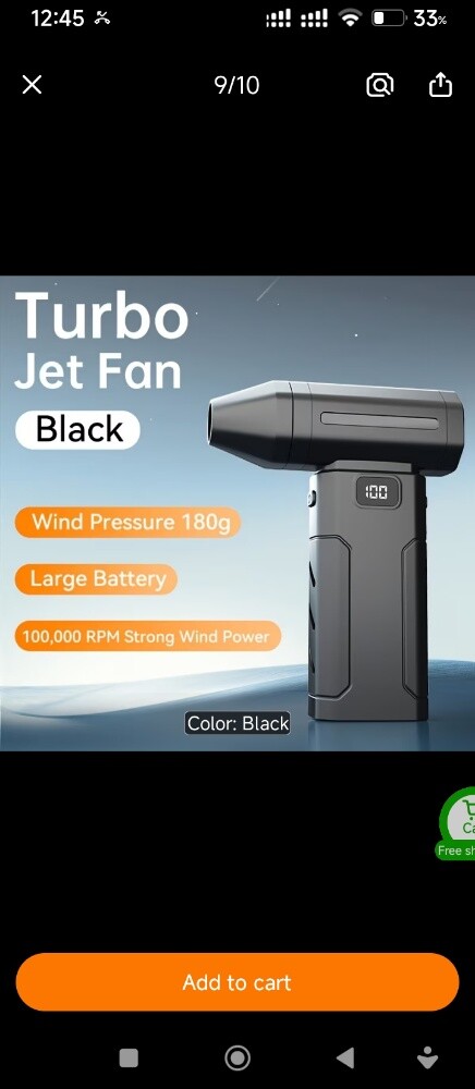 منفاخ ومجفف هواء تيربو لاسلكي - 4