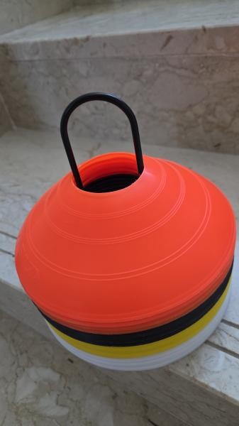 20-Piece Football Training Cones - 1