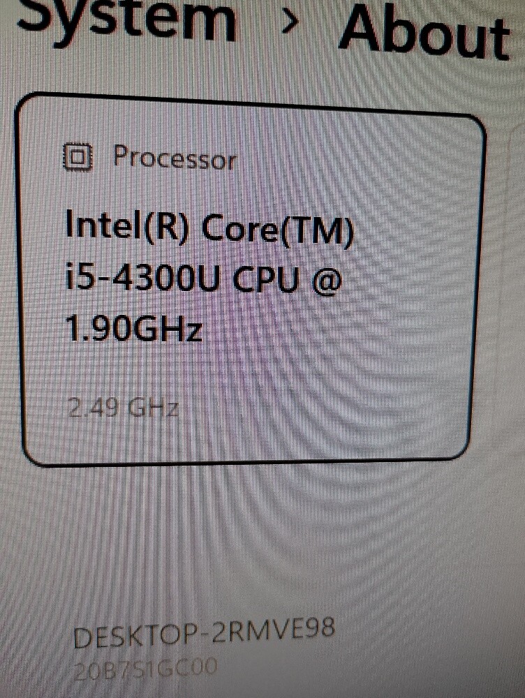 Lenovo 4G i5  RAM  8 GB  DDR3 - 3