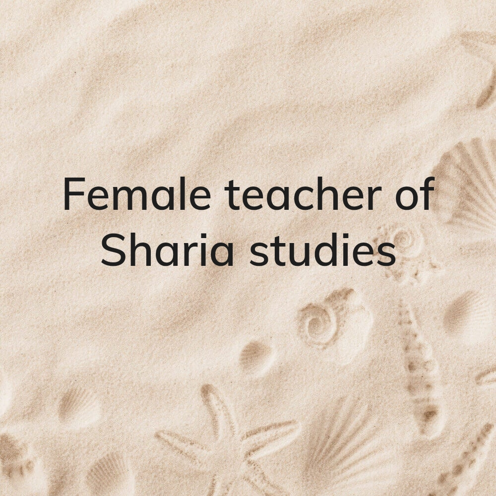 Teacher of sharia - 1