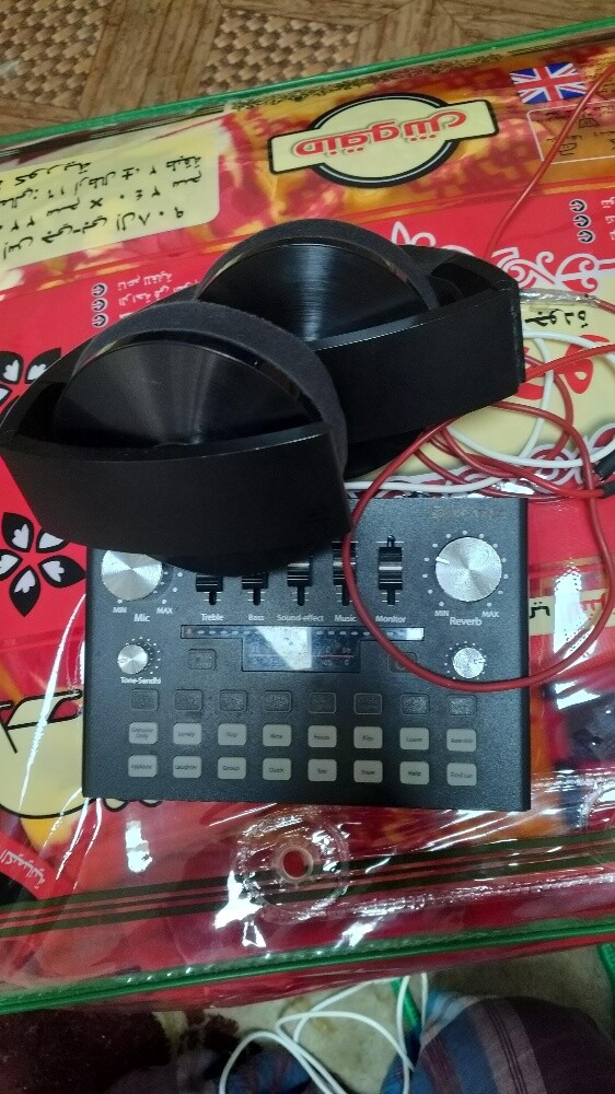pmc sound card with sony headphones - 2
