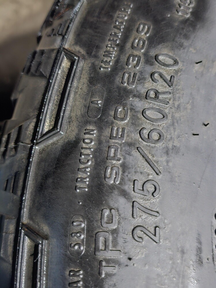 275-60-20,,, Goodyear brand - 6