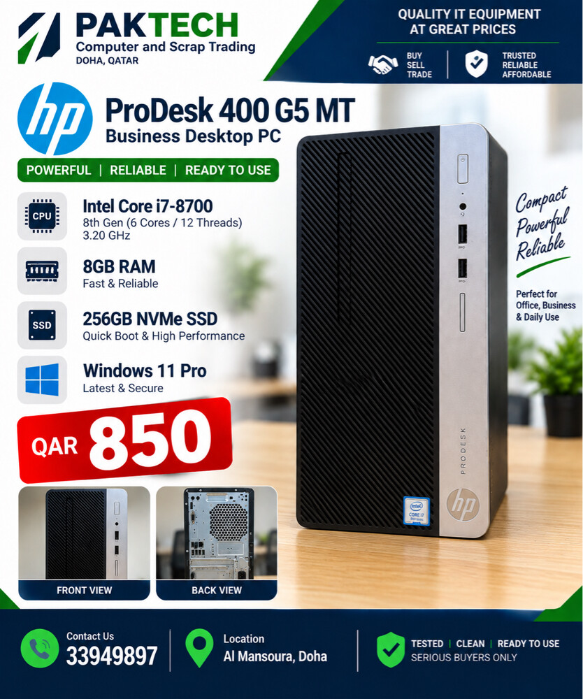 Hp prodesk 400 g5 Business CPU - 1