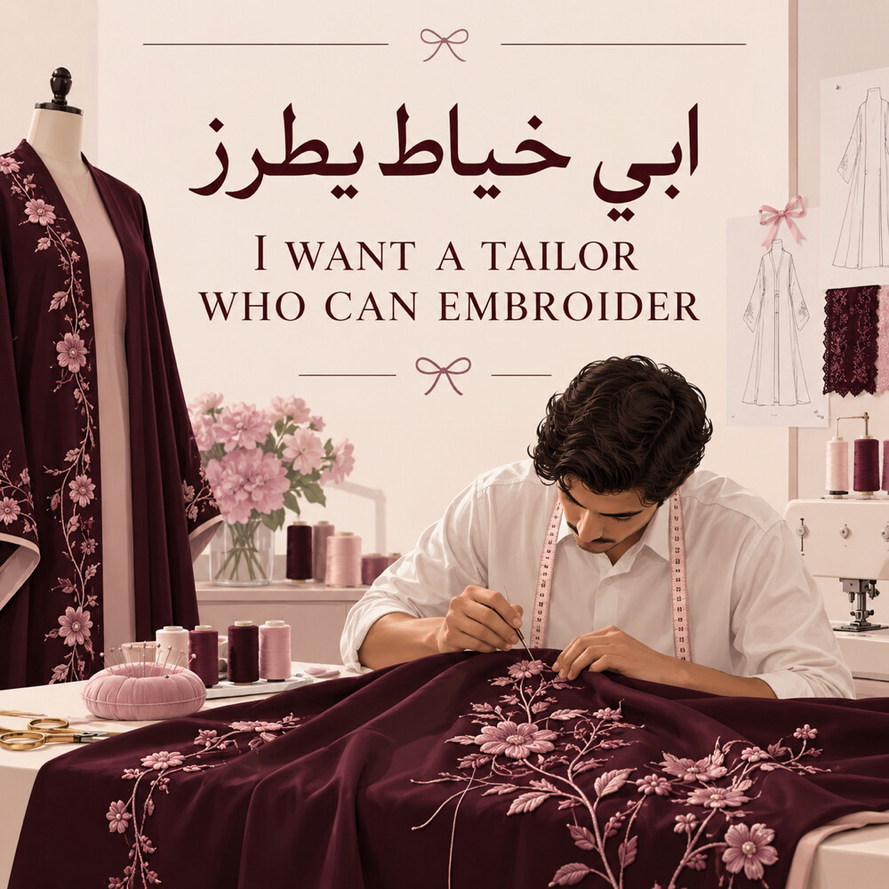 I want a Tailor who can embroider  - 1