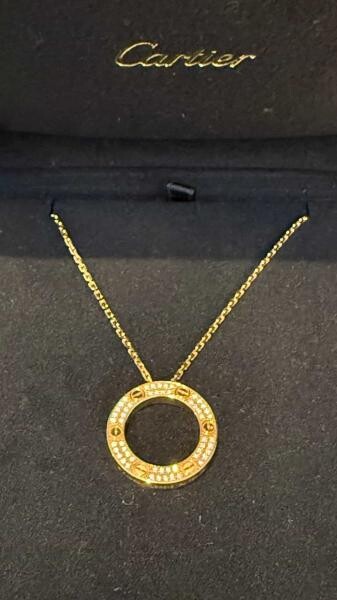 cartier love rose gold necklace - 2