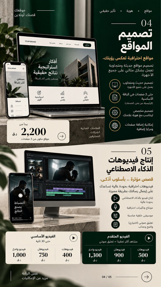 فيديو ذكاء اصطناعي- تصميم - ويب - 3