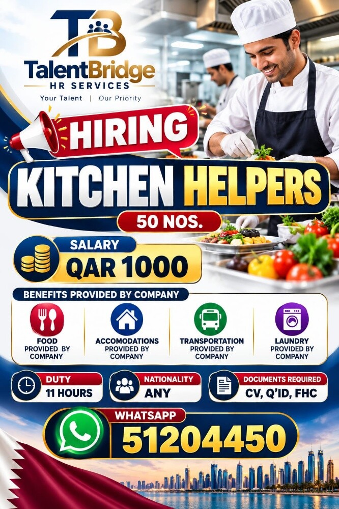 kitchen helper sarvice charges - 1