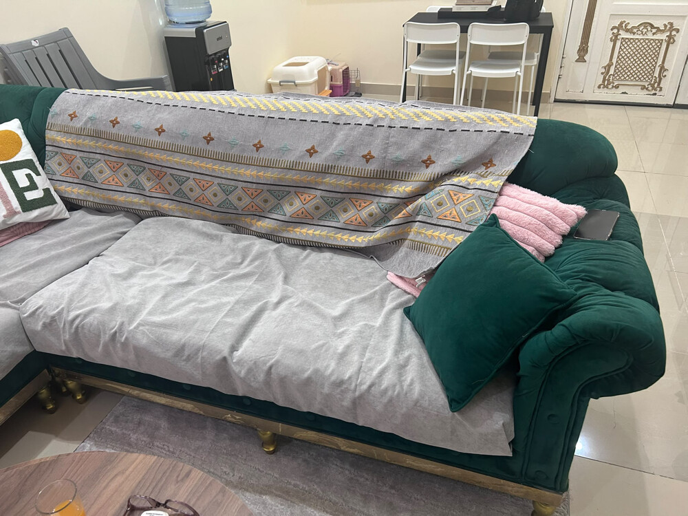 L shape sofa with two chairs - 2