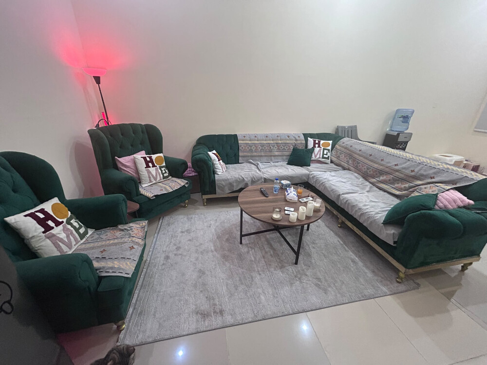 L shape sofa with two chairs - 3