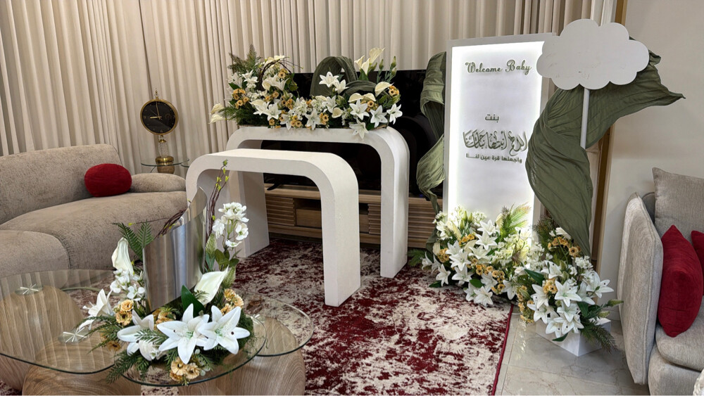 ديكور استقبال مولود - 2