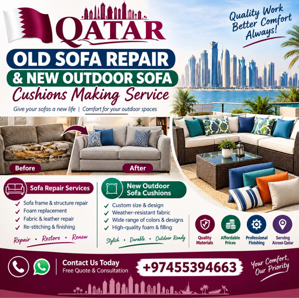 Re-upholstery and making Sofa Majli - 1