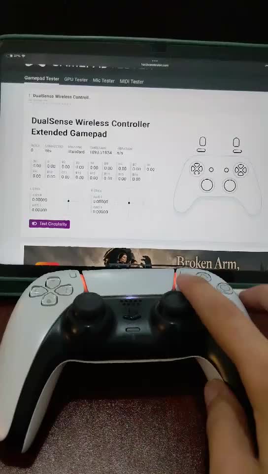White PS5 Controller for Sale - 1