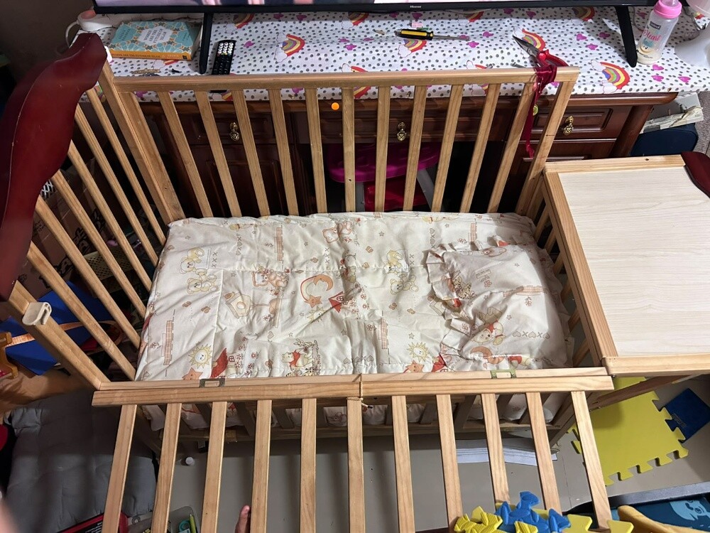 baby crib + mattress + bumper etc.. - 3