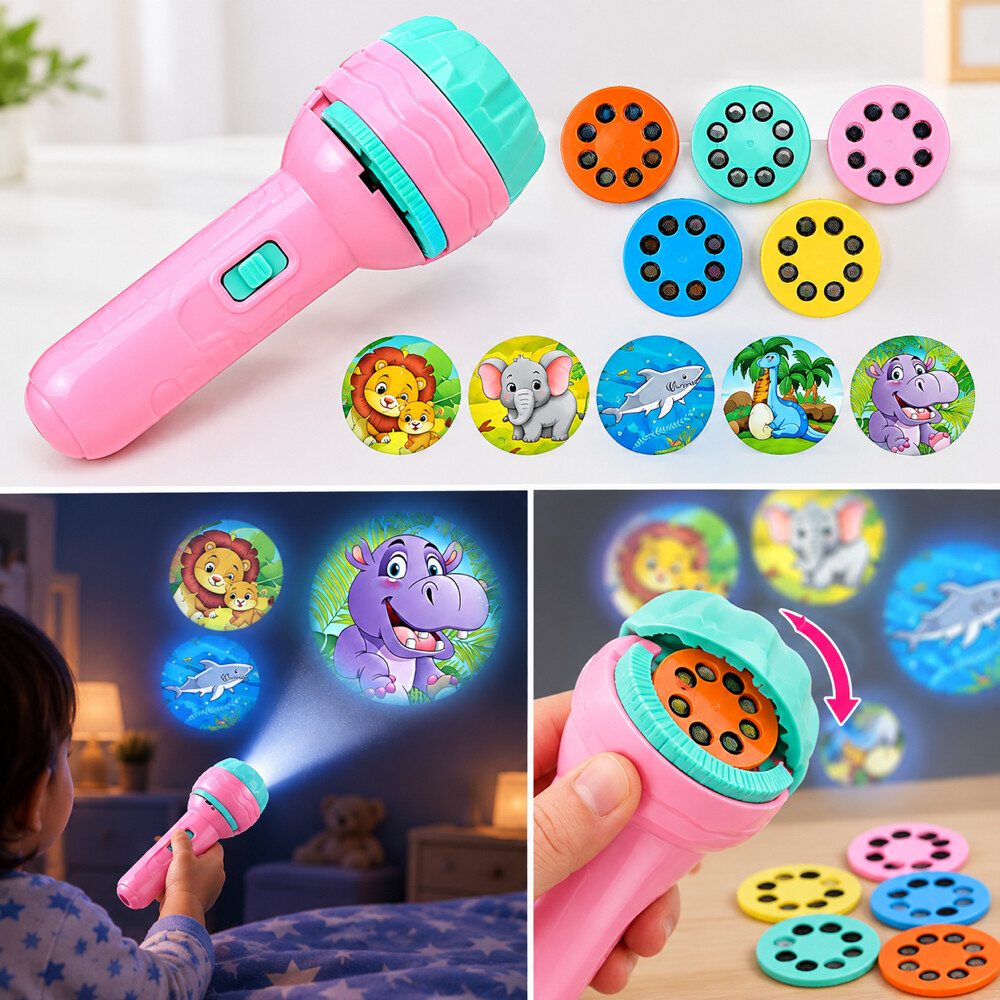 Kids Animal Projection Flashlight T - 2