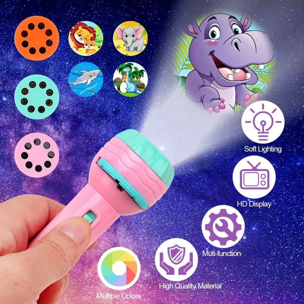 Kids Animal Projection Flashlight T - 1