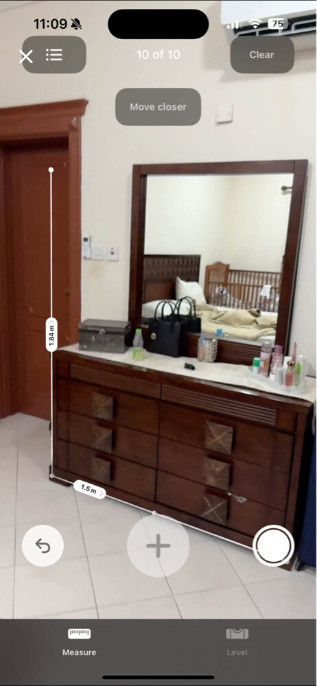 dresser with drawers and mirror - 2