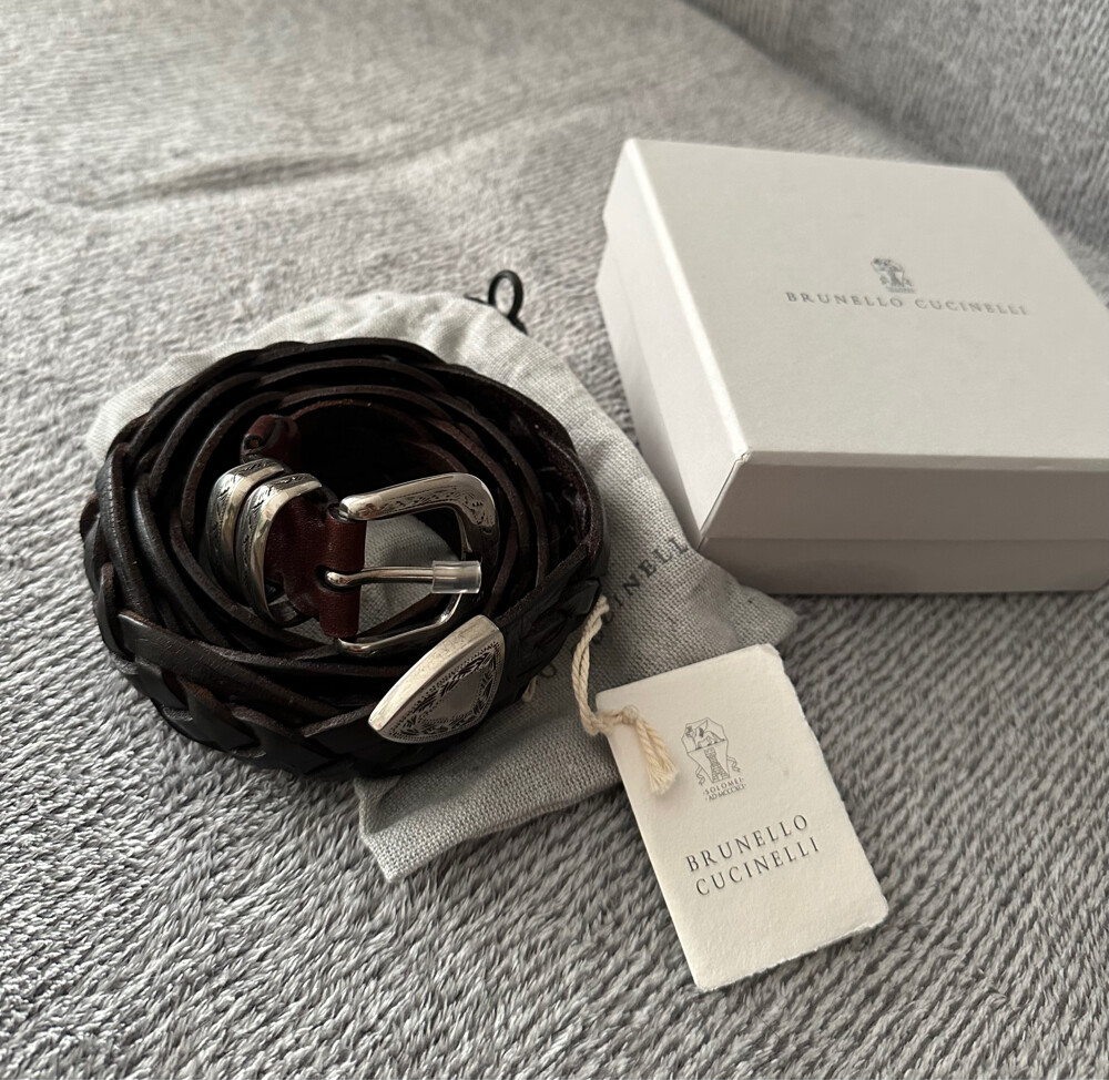 Brunello Cucinelli calfskin belt - 4