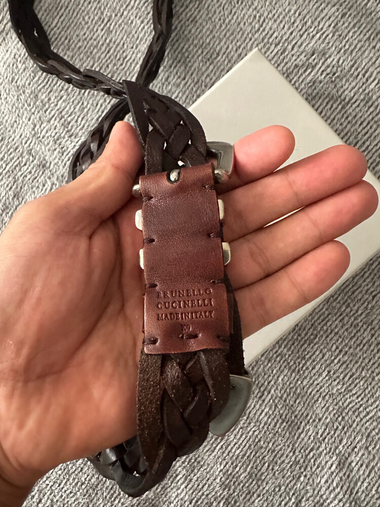 Brunello Cucinelli calfskin belt - 5