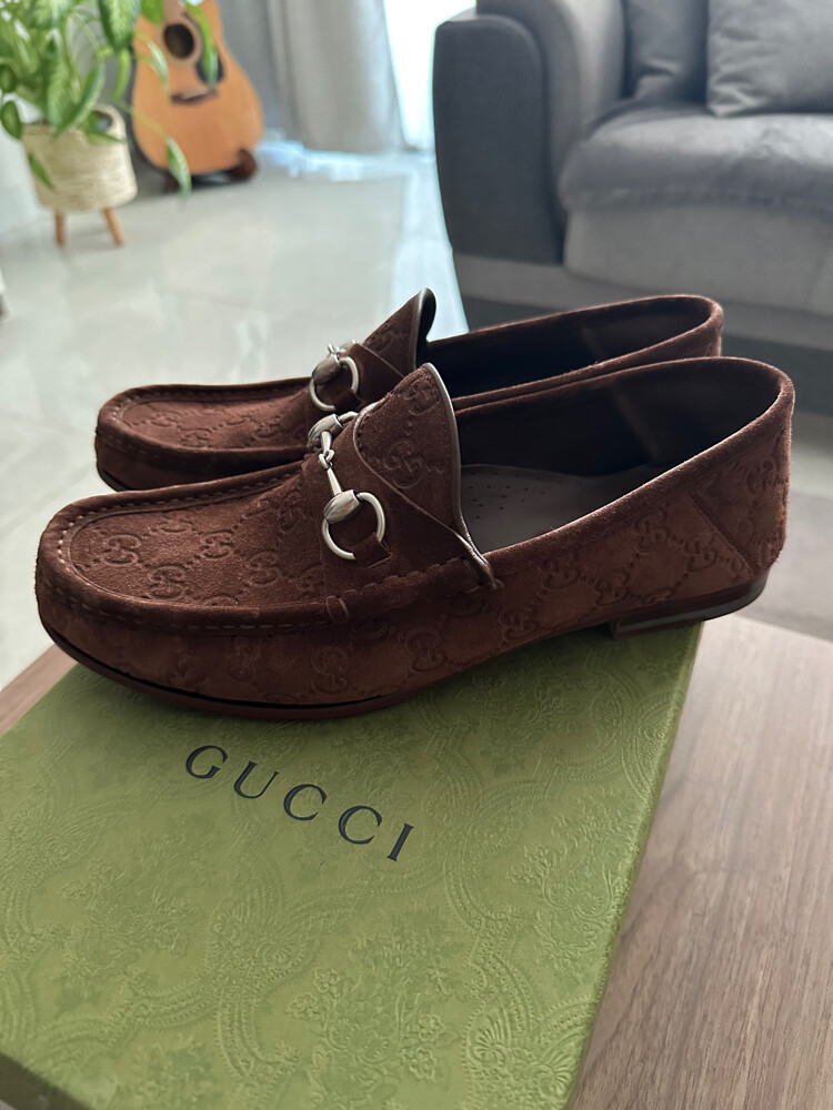 Gucci Horsebit loafer suede - 2