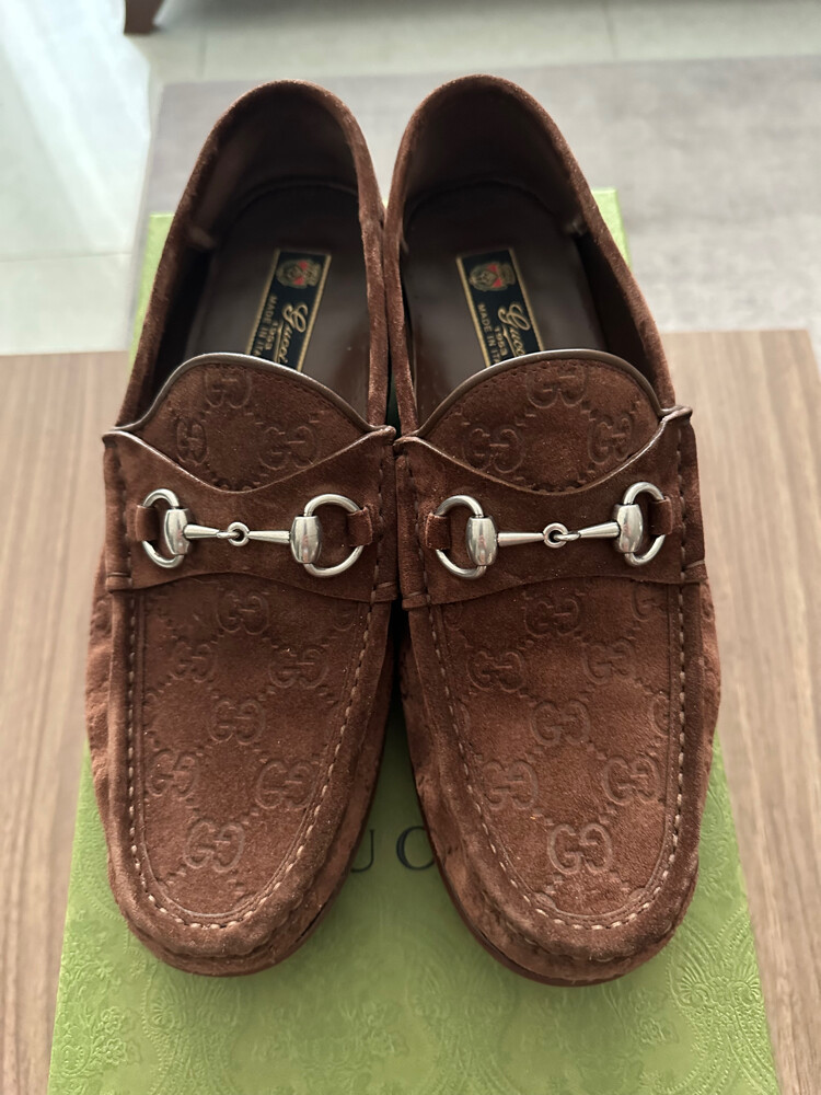 Gucci Horsebit loafer suede - 1