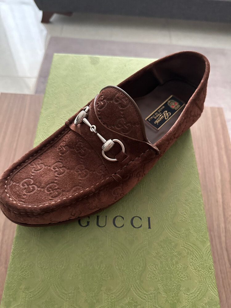 Gucci Horsebit loafer suede - 3
