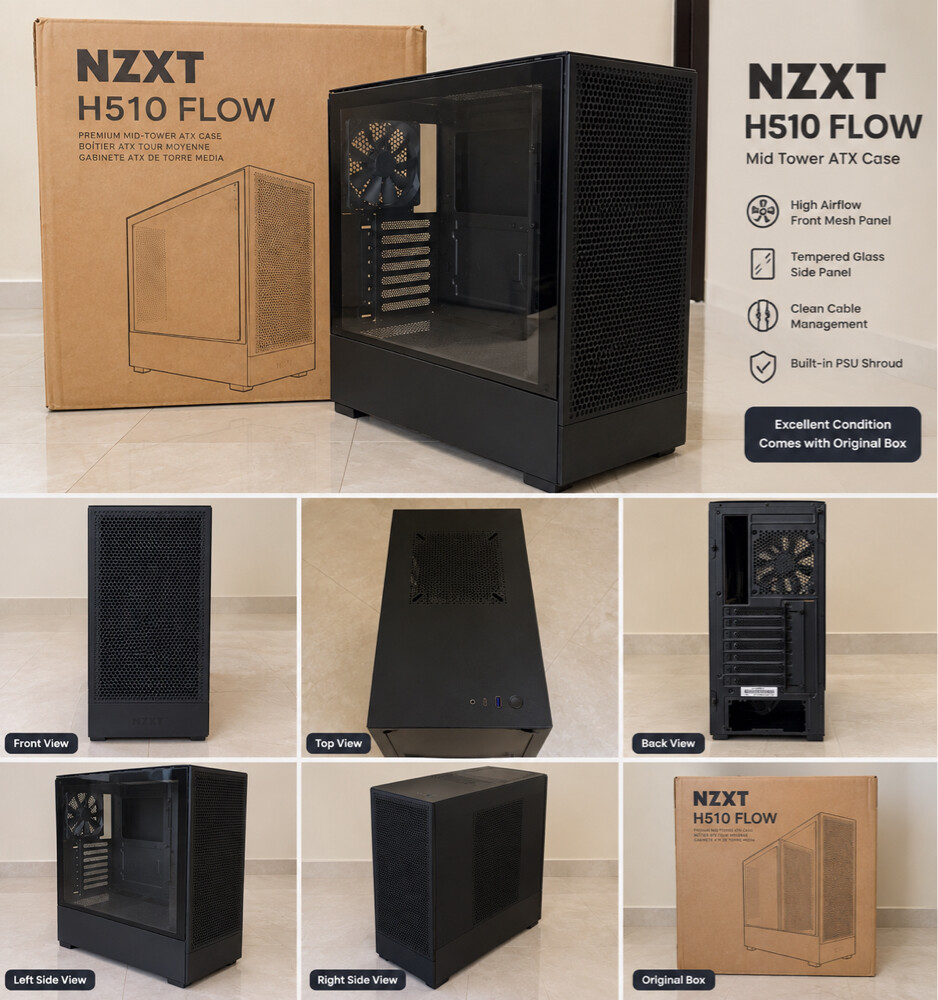  NZXT H510 Flow PC Case - 1