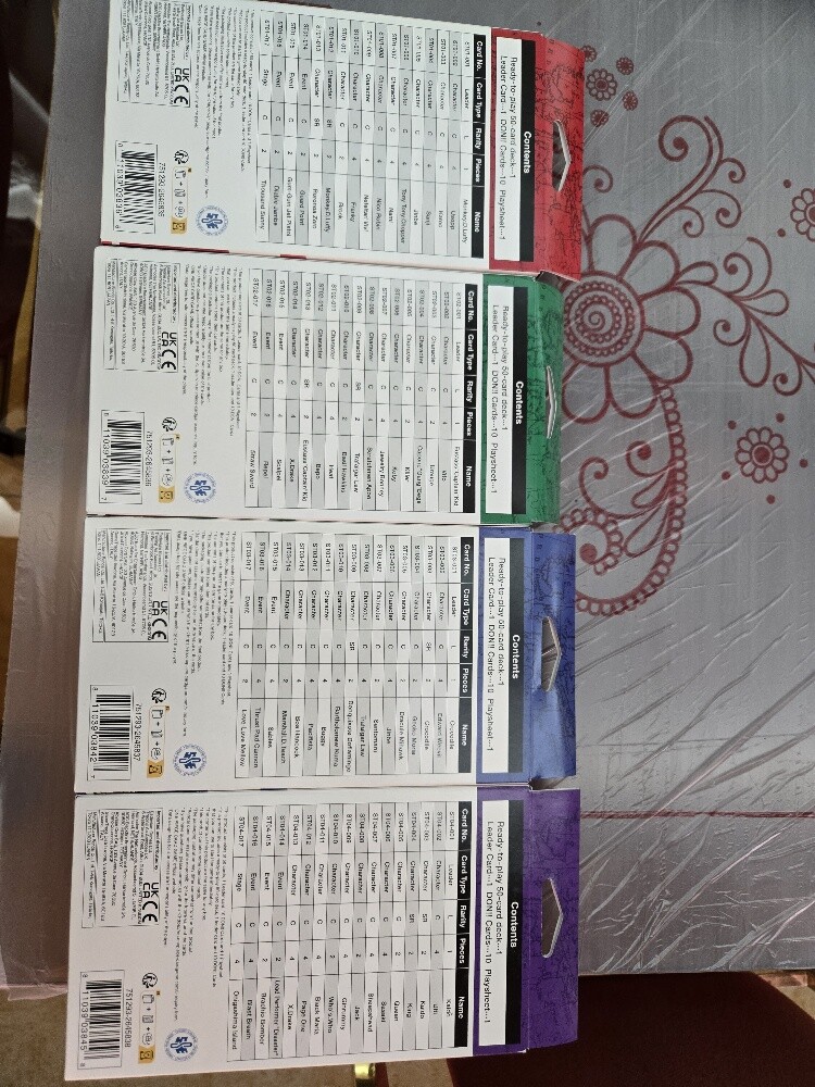 One Piece TCG Starter Decks 1-4 SET - 2